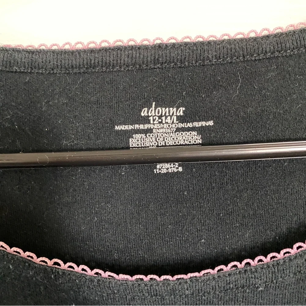 (2/$6) Women’s Cat Pajama Shirt - Large - Picture 3 of 4